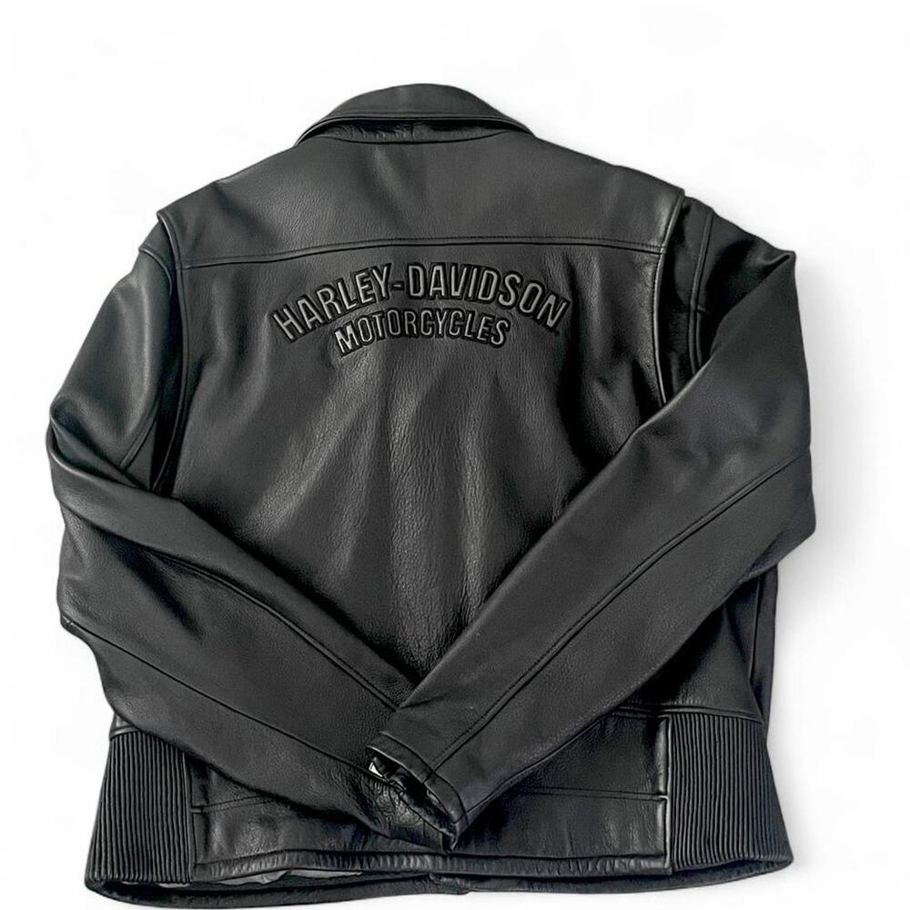 VTG Harley-Davidson Leather Jacket XXL Black Biker Eagle An American Legend Men